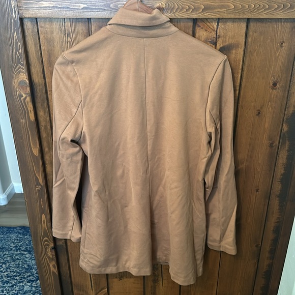 Garnet Hill Knit Relaxed Blazer, Size L - Picture 4 of 9